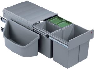 Einbau-Abfallsammler Corner-Boy Trio Eckschrank